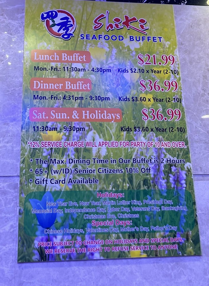 Shiki Seafood Buffet Menu - Image 11
