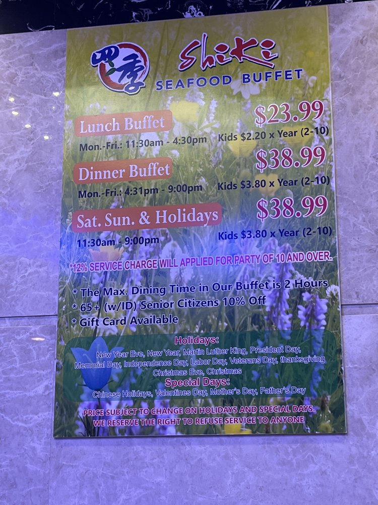 Shiki Seafood Buffet Menu - Image 8